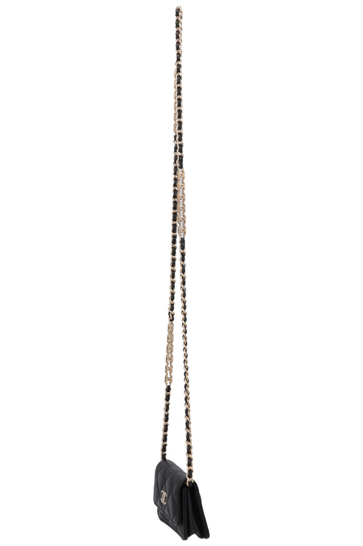Sac à rabat CHANEL Micro Classic Noir Caviar