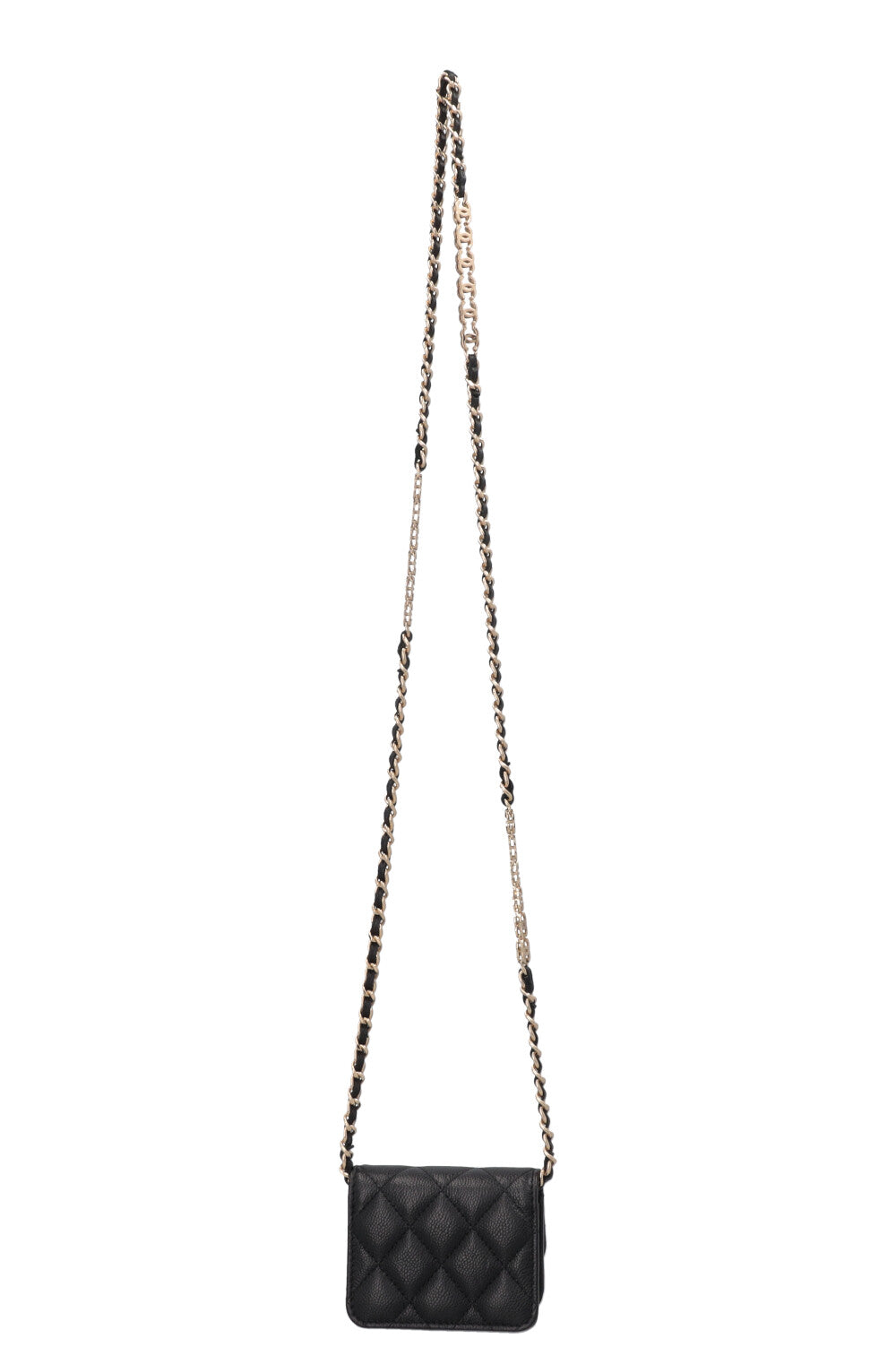 Sac à rabat CHANEL Micro Classic Noir Caviar