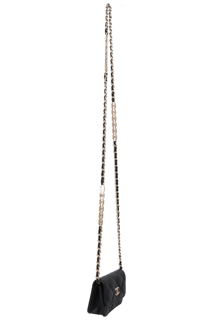 Sac à rabat CHANEL Micro Classic Noir Caviar