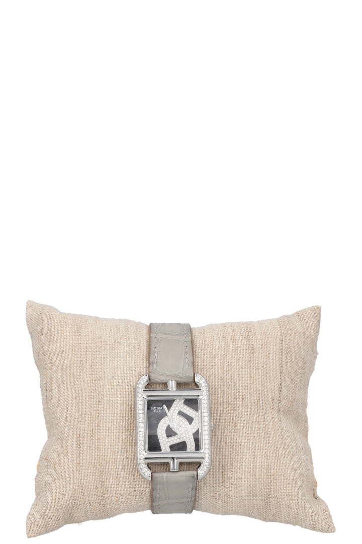 HERMÈS Montre Cape Cod Chaîne d´Ancre Watch Gris Perle