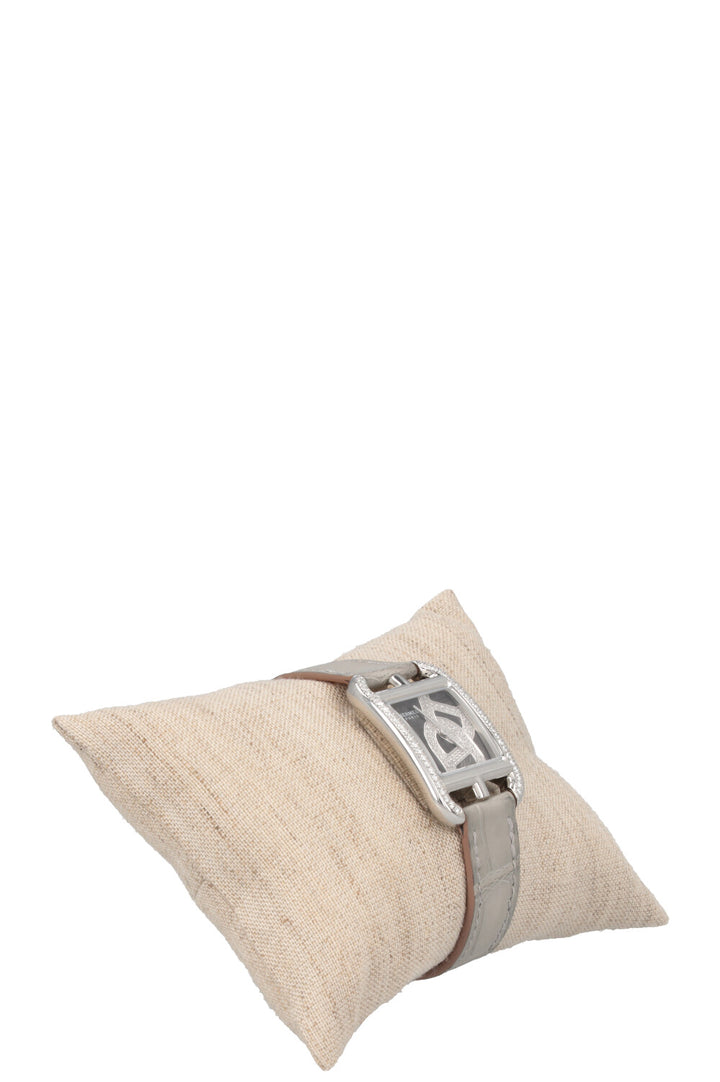 HERMÈS Montre Cape Cod Chaîne d´Ancre Watch Gris Perle