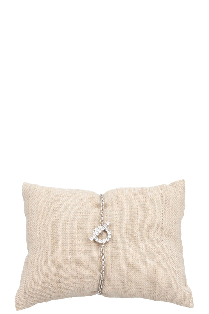 Bracelet HERMÈS Finesse Diamants Or blanc 18 carats
