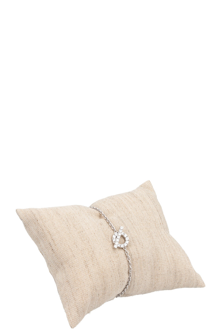 Bracelet HERMÈS Finesse Diamants Or blanc 18 carats