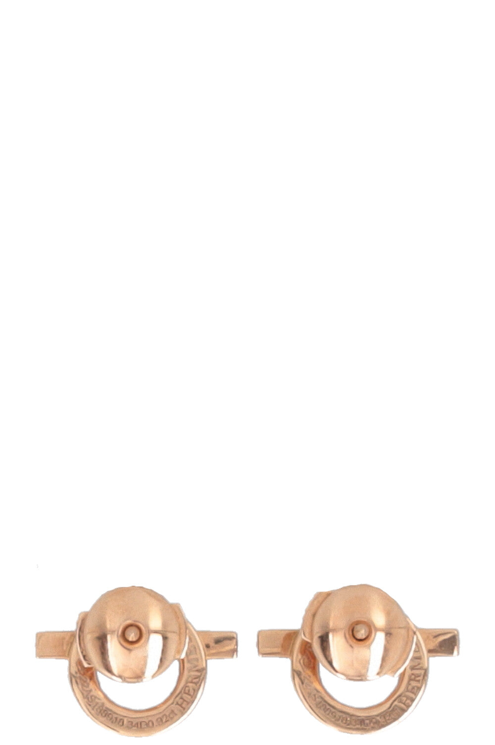Boucles d'oreilles HERMÈS Finesse Diamants Or rose 18 carats