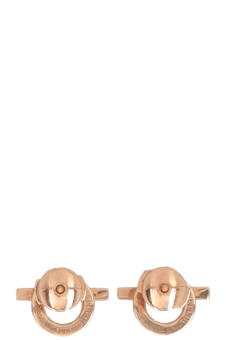 Boucles d'oreilles HERMÈS Finesse Diamants Or rose 18 carats