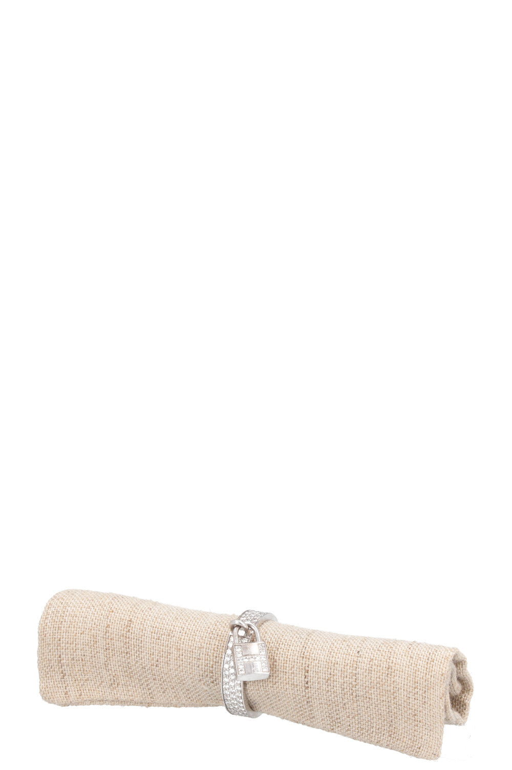 HERMÈS Kelly Cadenas Ring Medium Diamonds 18k white gold