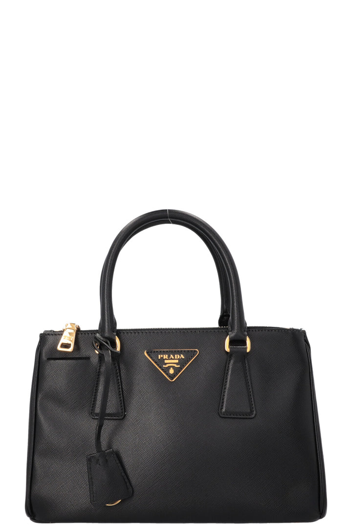PRADA Small Galleria Tote Bag Black Saffiano