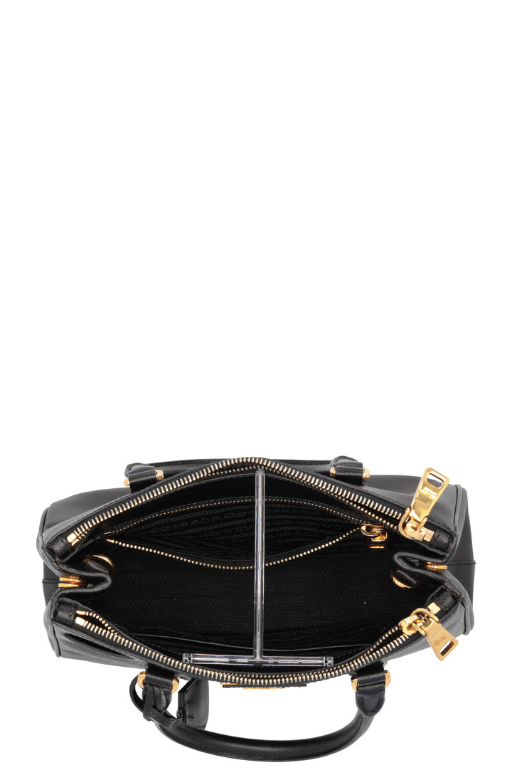 PRADA Small Galleria Tote Bag Black Saffiano