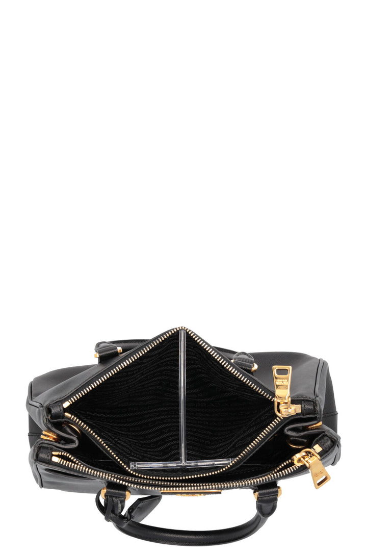 PRADA Small Galleria Tote Bag Black Saffiano