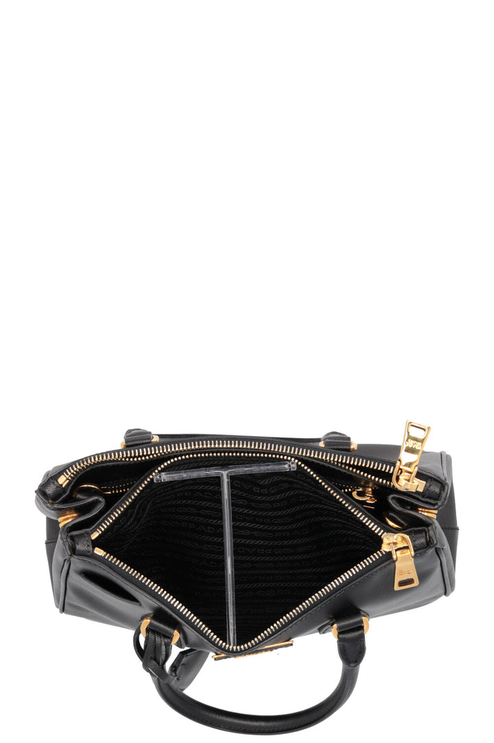 PRADA Small Galleria Tote Bag Black Saffiano