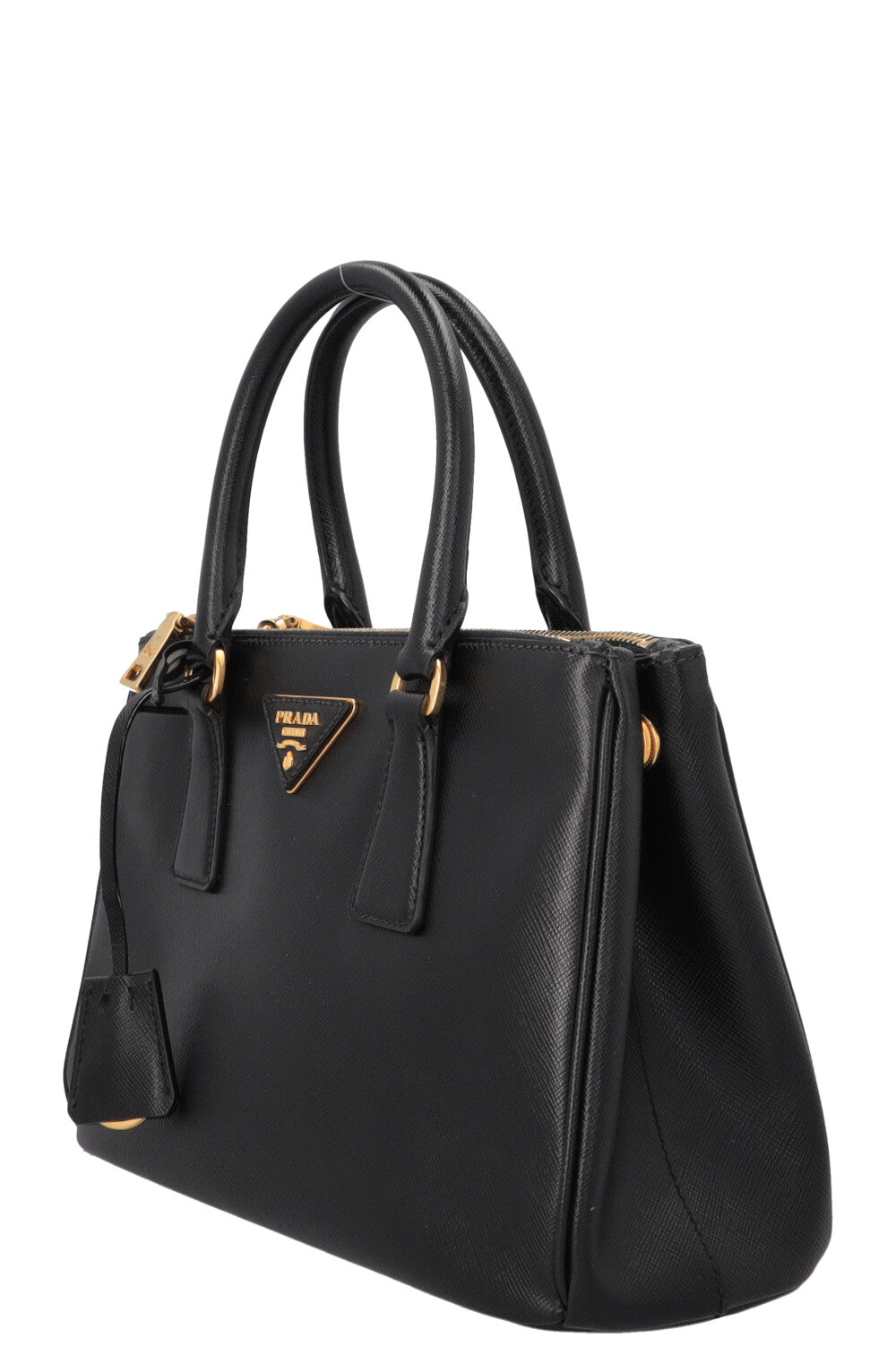 PRADA Small Galleria Tote Bag Black Saffiano