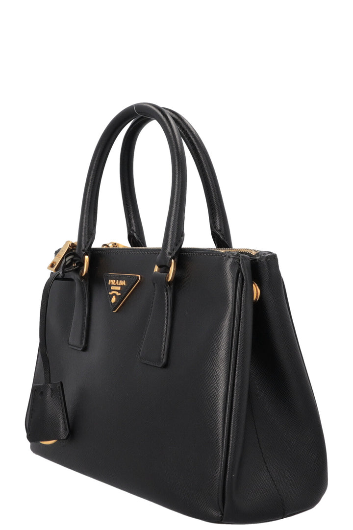 PRADA Small Galleria Tote Bag Black Saffiano