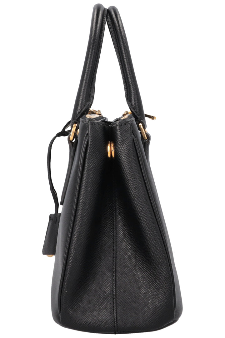 PRADA Small Galleria Tote Bag Black Saffiano