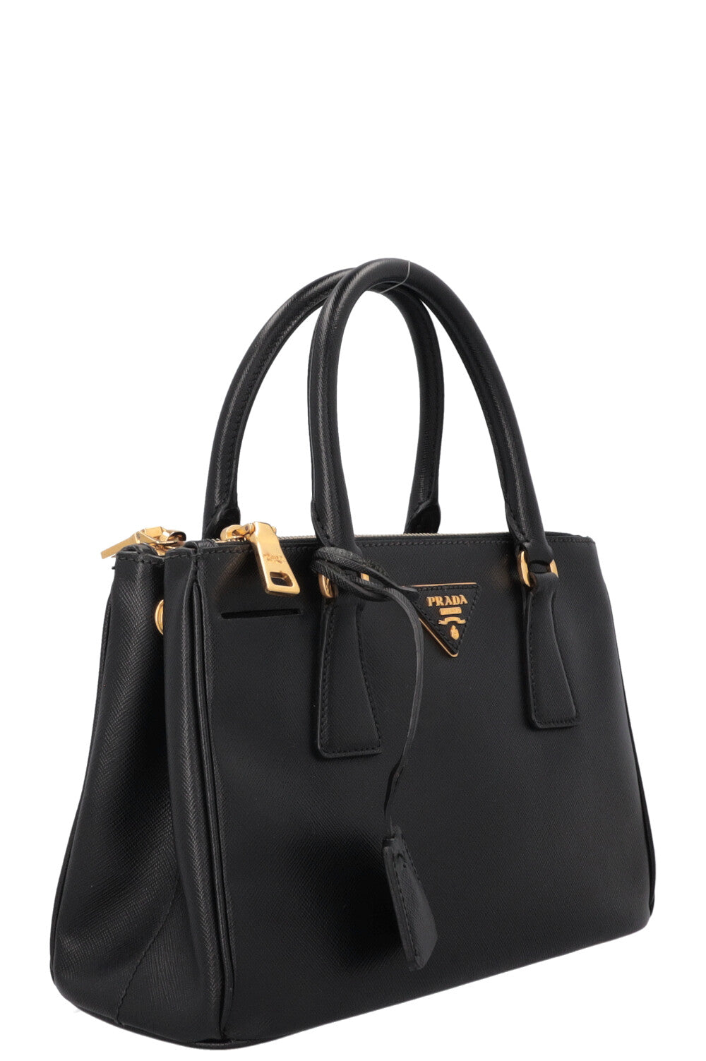 PRADA Small Galleria Tote Bag Black Saffiano