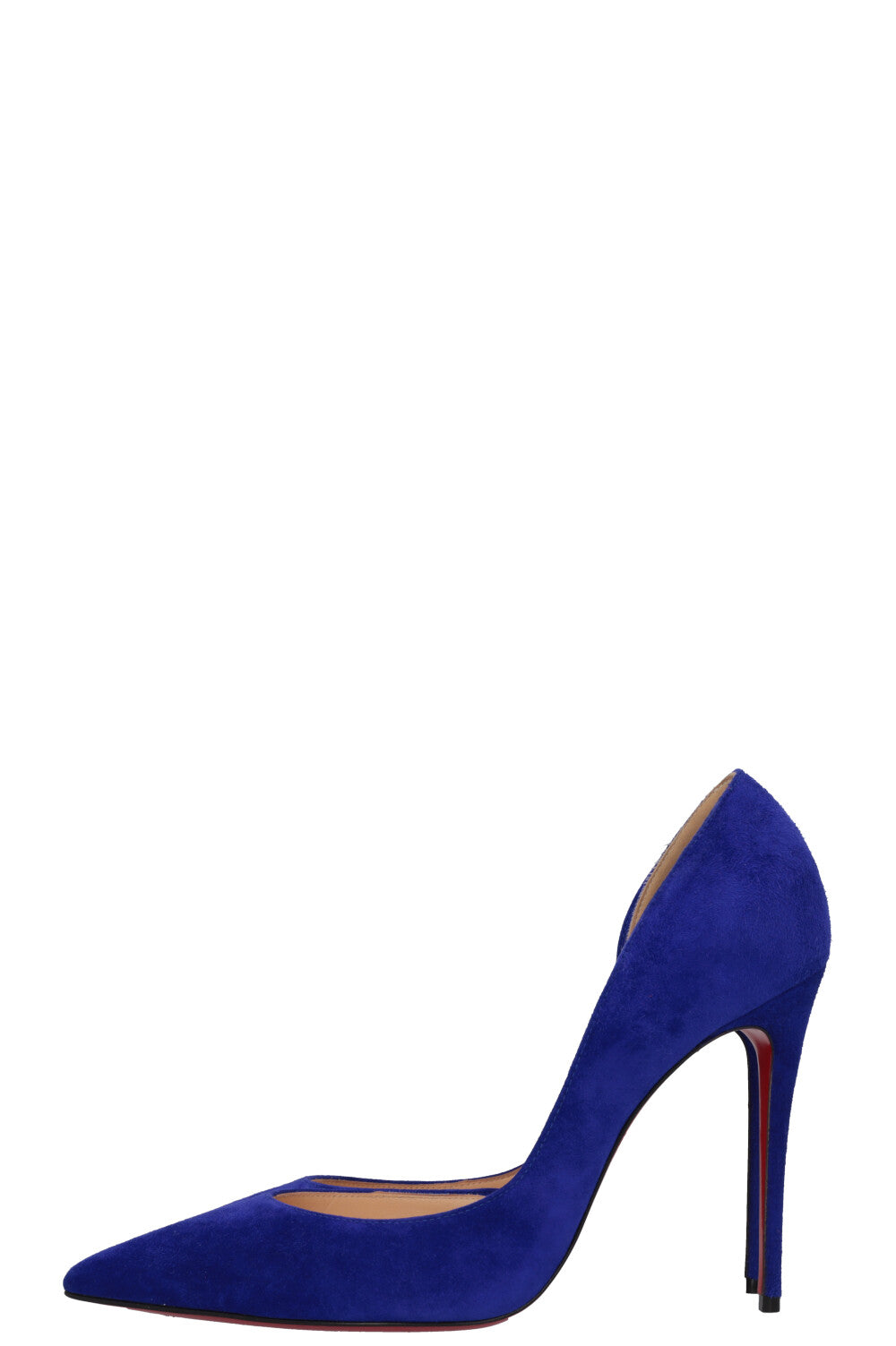 CHRISTIAN LOUBOUTIN Iriza 100 Heels Suede Blue