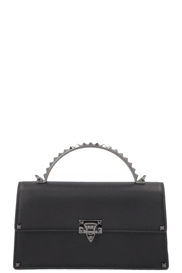 VALENTINO Mini Rockstud Top Handle Black