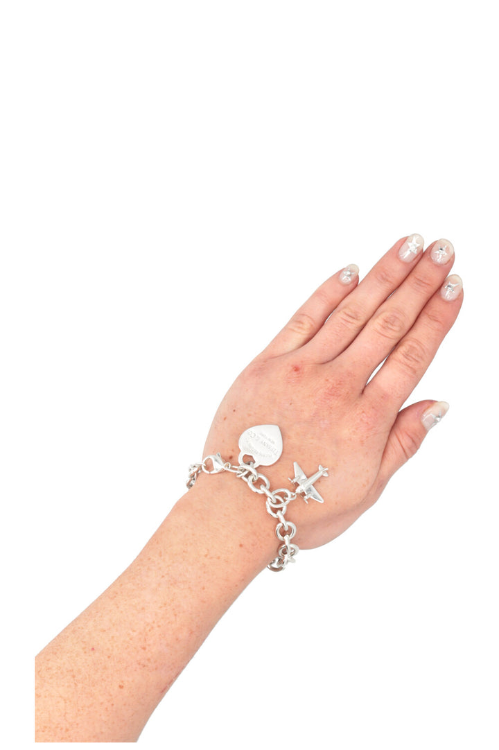 TIFFANY&CO. Retour à Tiffany Bracelet Heart Chain Airways Argent