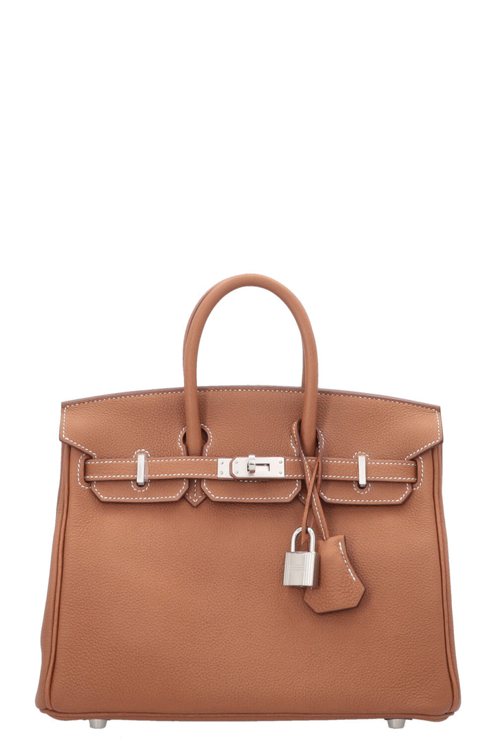 HERMÈS Birkin 25 Retourne Togo Gold