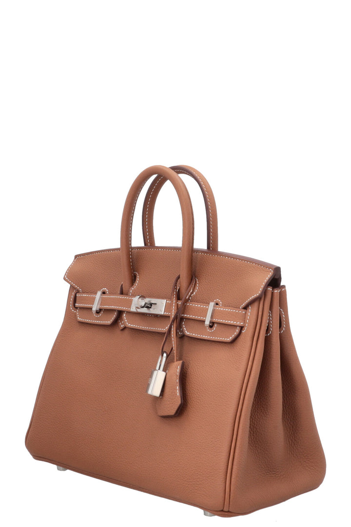 HERMÈS Birkin 25 Retourne Togo Gold