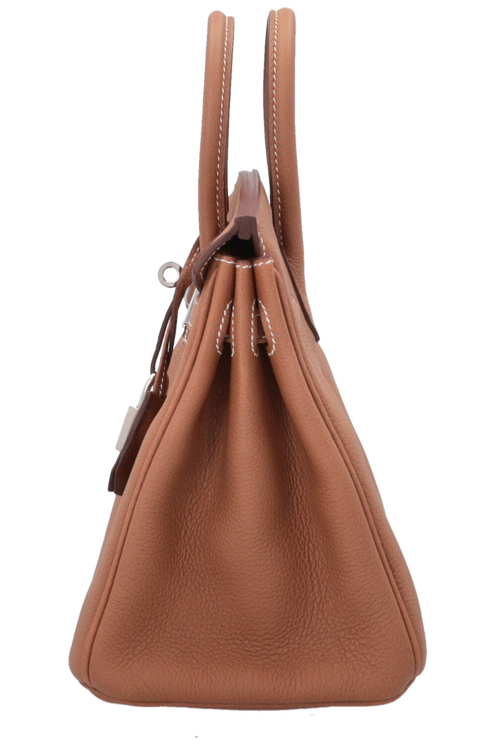 HERMÈS Birkin 25 Retourne Togo Gold