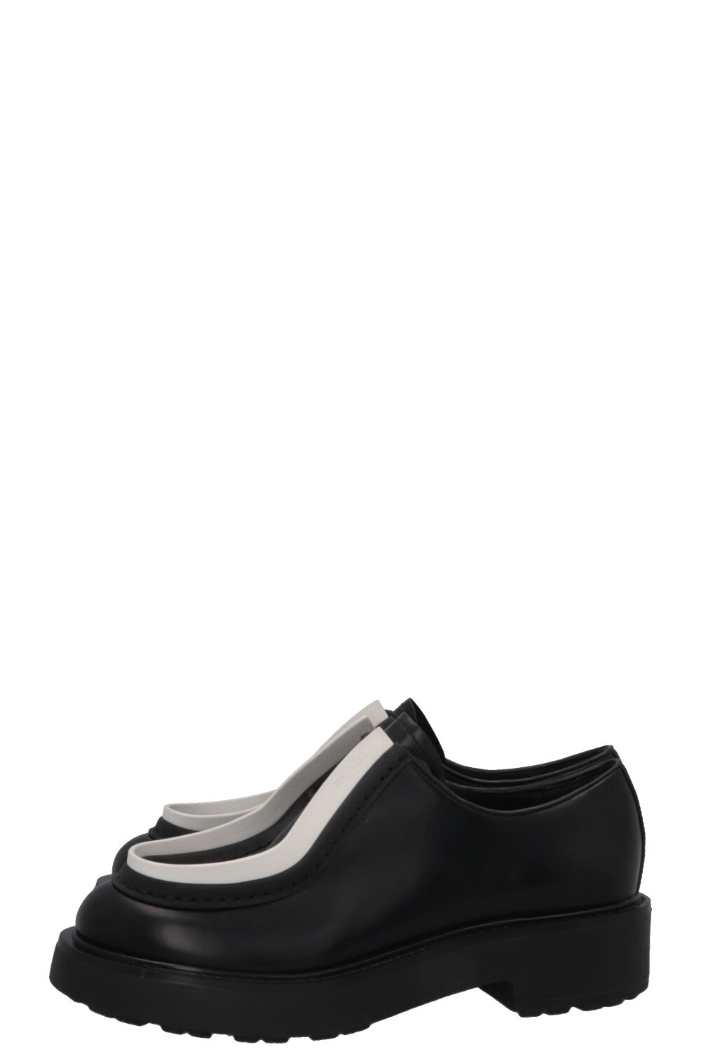 PRADA Diapason Opaque Derby Leather Black