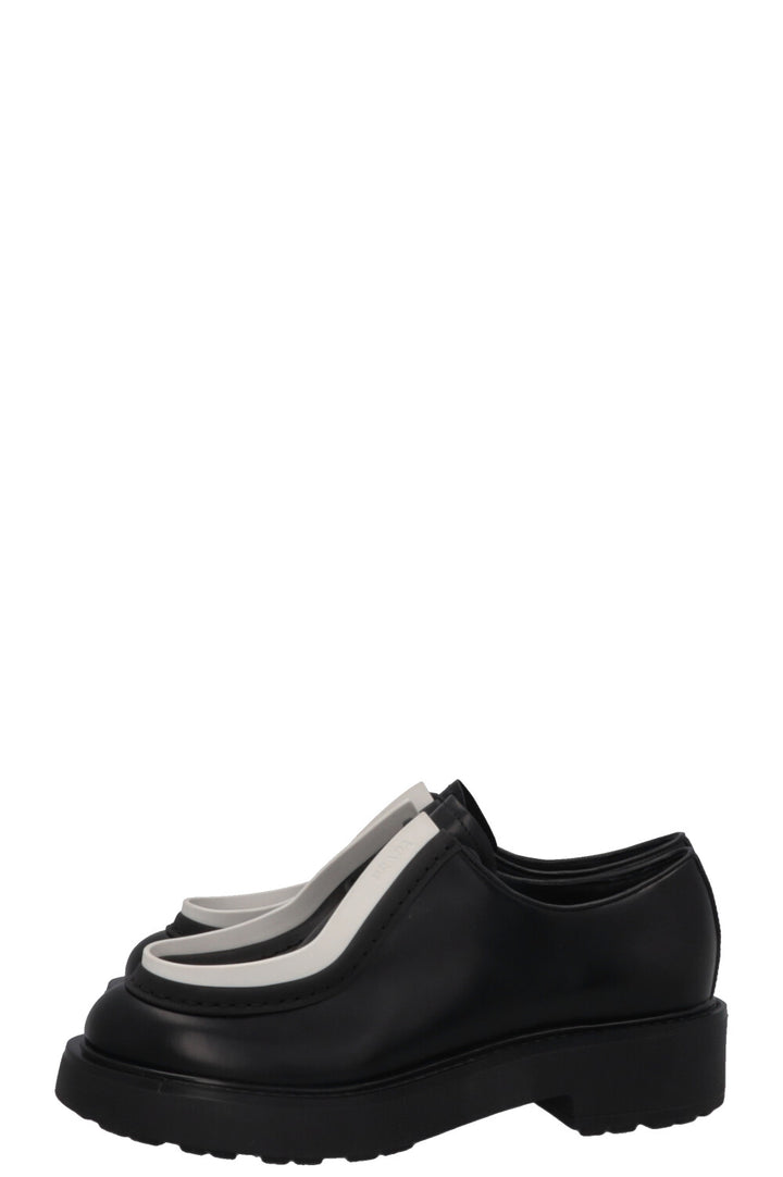PRADA Diapason Opaque Derby Leather Black