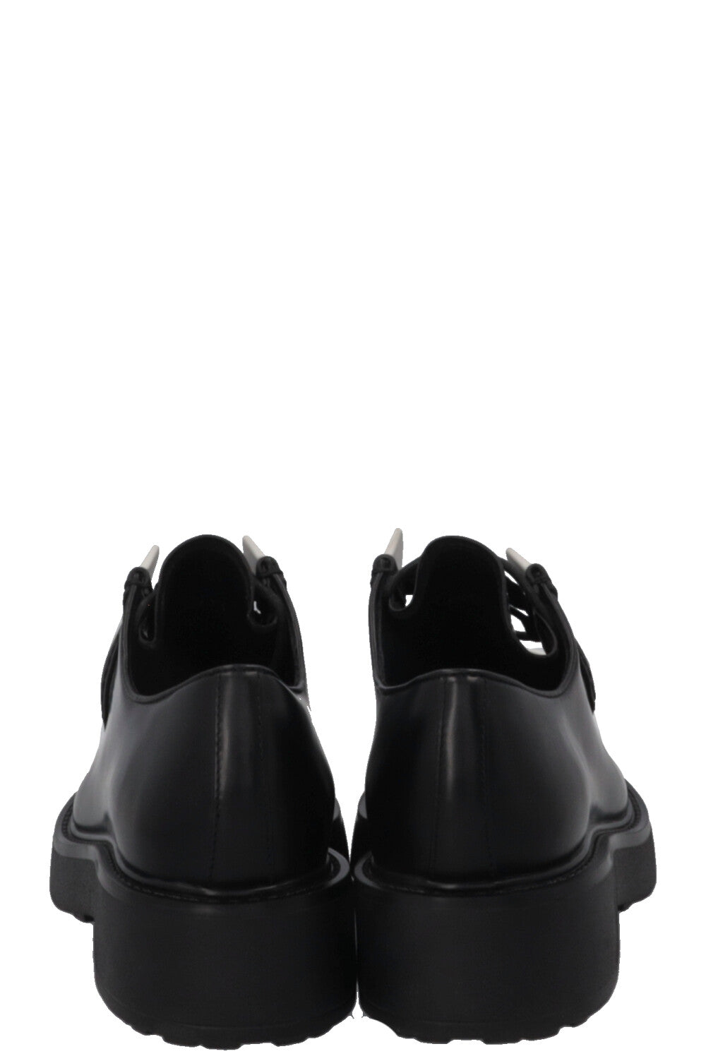 PRADA Diapason Opaque Derby Leather Black