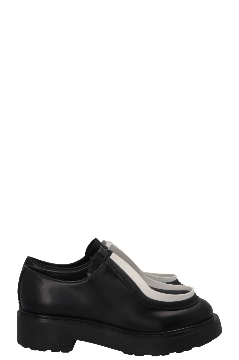 PRADA Diapason Opaque Derby Leather Black