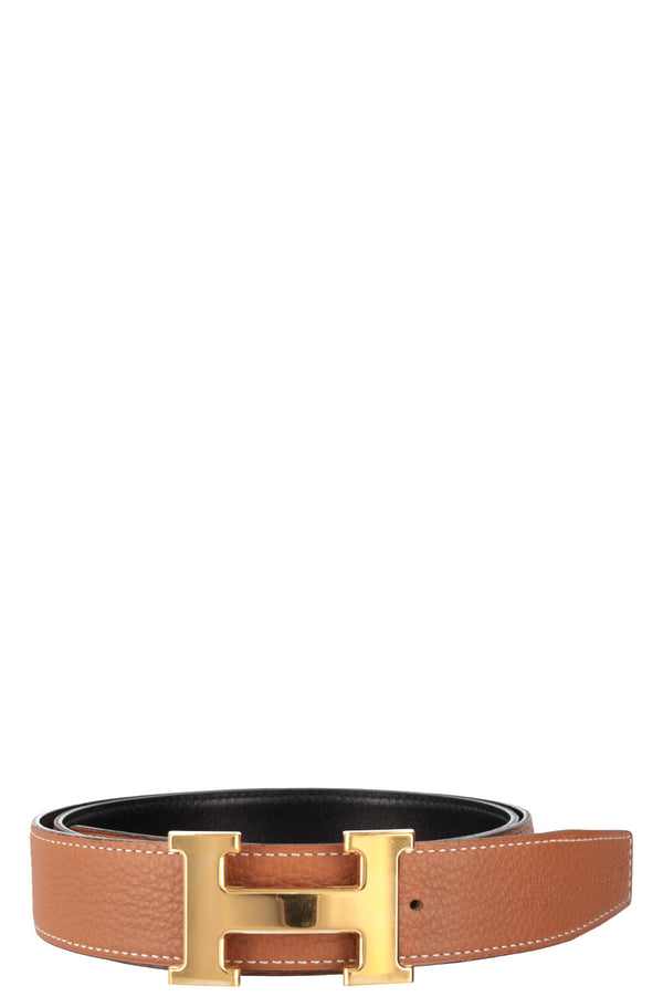 HERMÈS Constance Belt 32 Black Gold