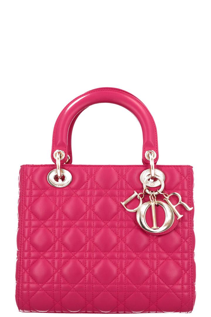 CHRISTIAN DIOR Medium Lady Dior Pink