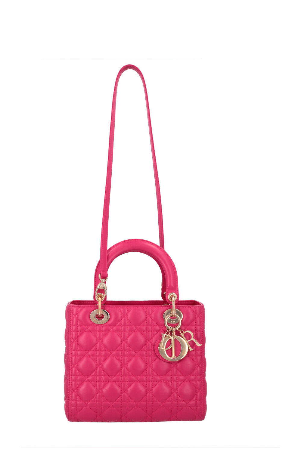 CHRISTIAN DIOR Medium Lady Dior Pink