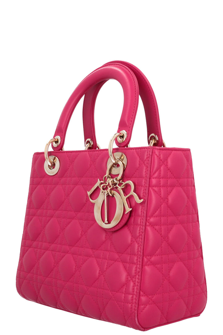 CHRISTIAN DIOR Medium Lady Dior Pink