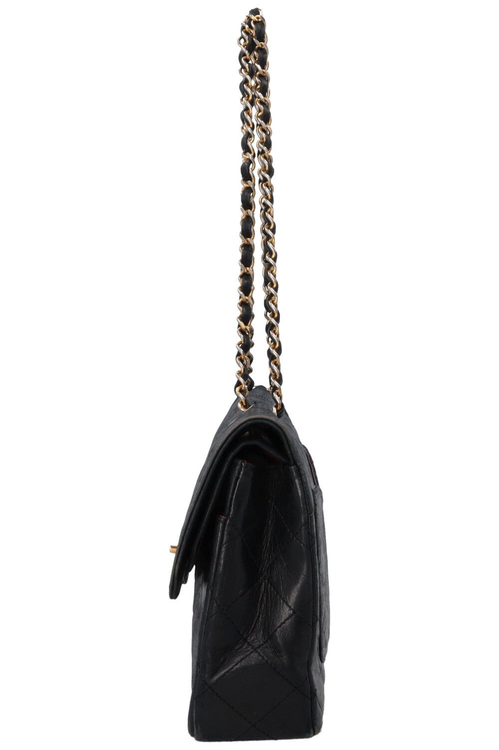CHANEL Vintage Paris Two Tone CC Flap Bag Black