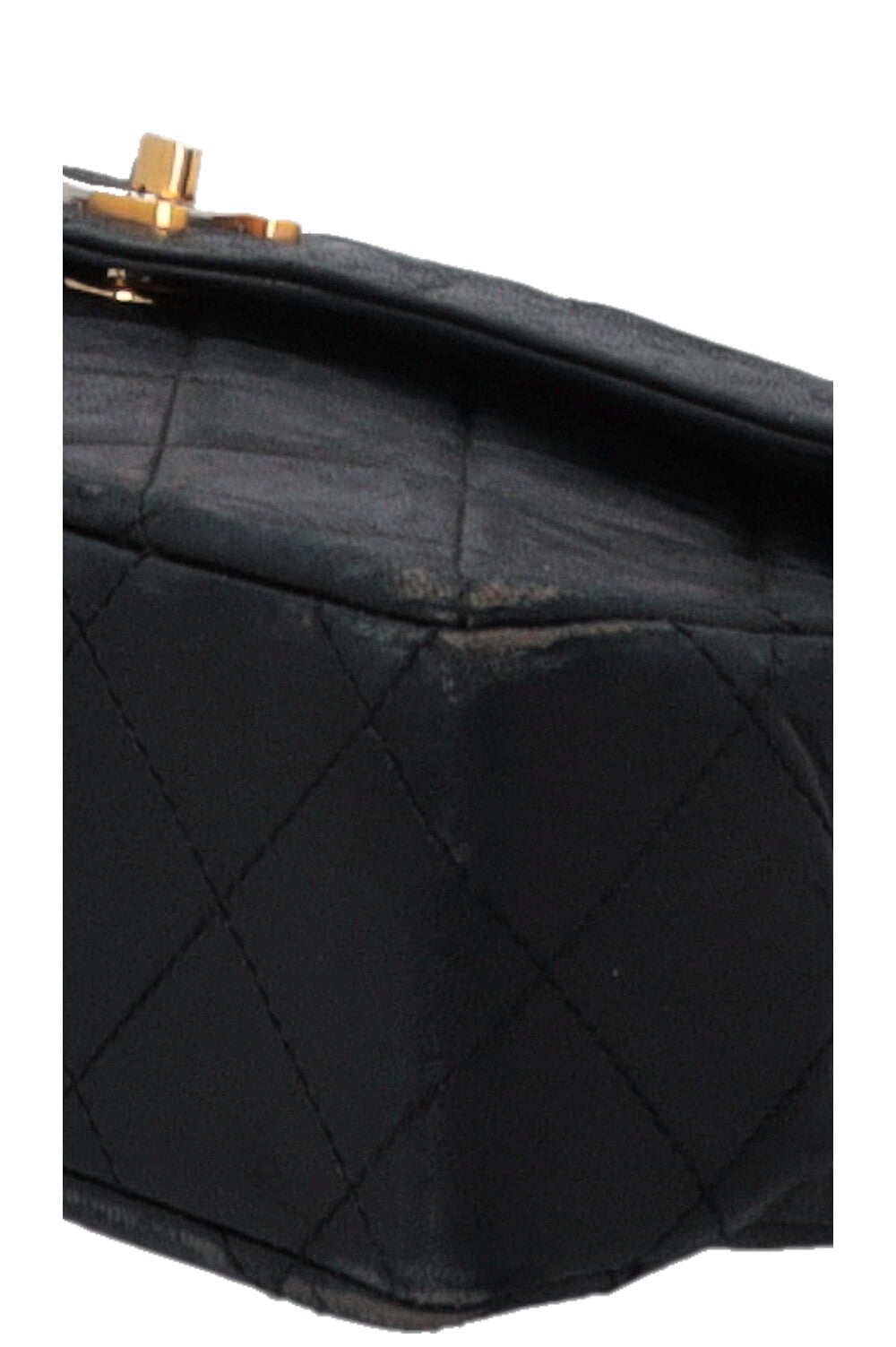 CHANEL Vintage Paris Two Tone CC Flap Bag Black