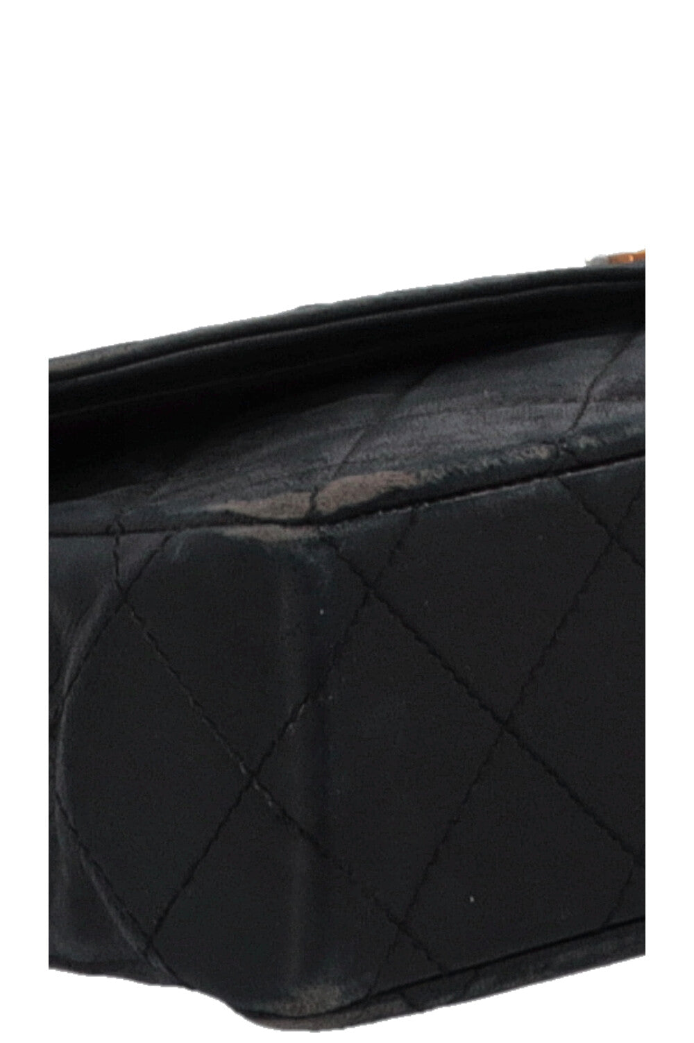 CHANEL Vintage Paris Two Tone CC Flap Bag Black