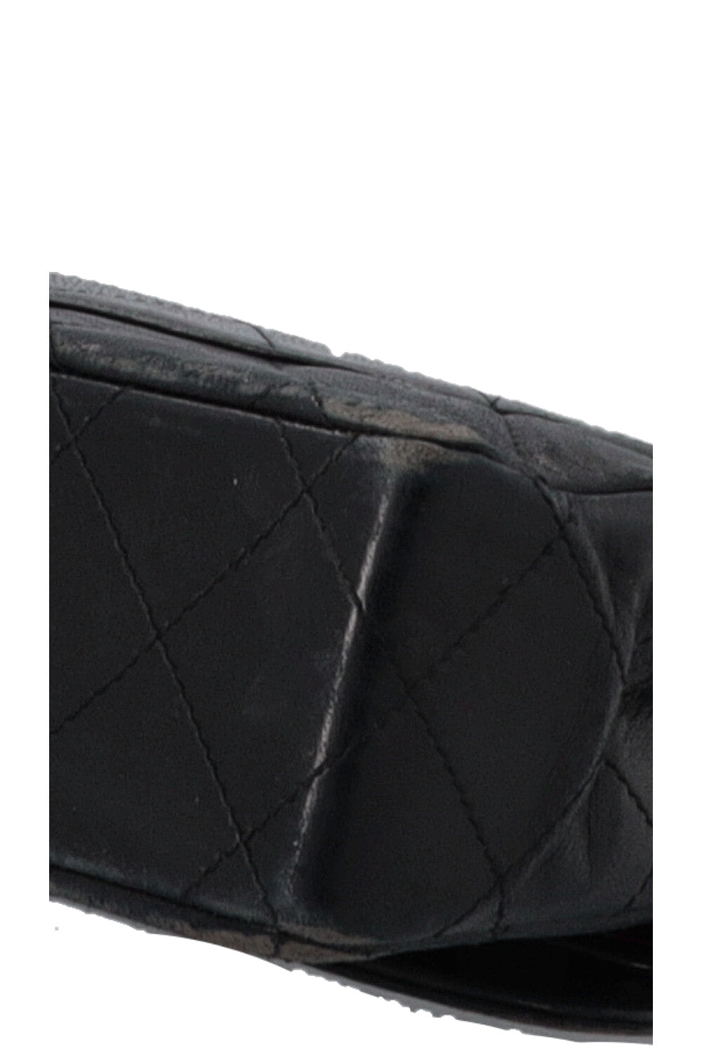 CHANEL Vintage Paris Two Tone CC Flap Bag Black