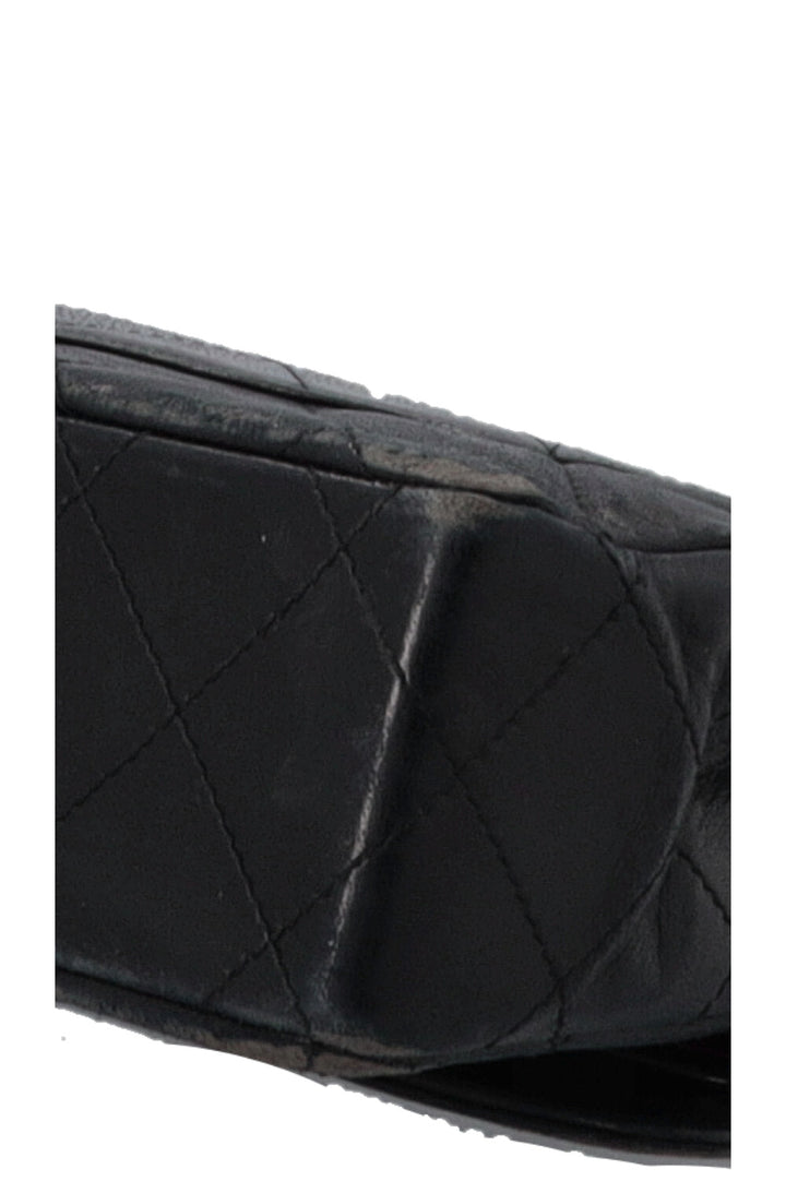 CHANEL Vintage Paris Two Tone CC Flap Bag Black