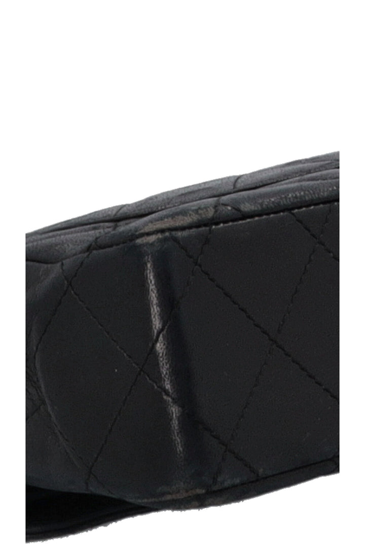 CHANEL Vintage Paris Two Tone CC Flap Bag Black