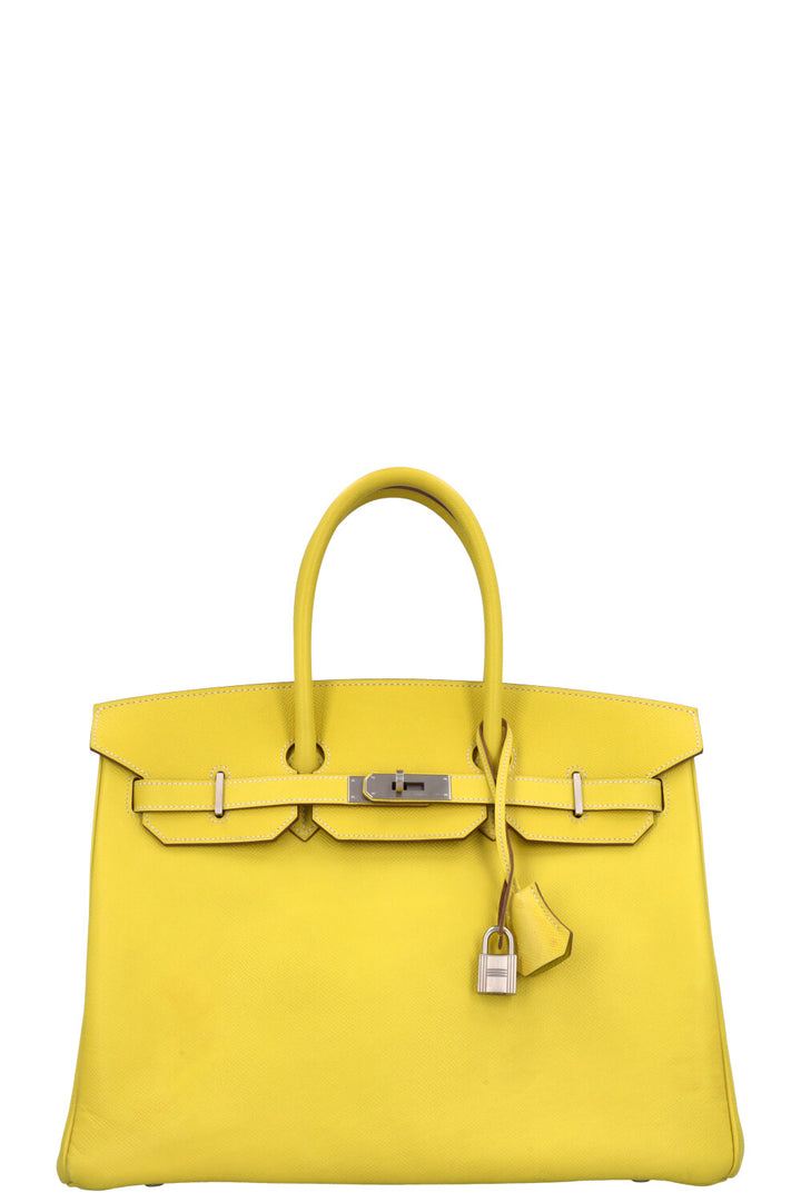 HERMÈS HSS Verso Birkin Retourne 35 Epsom Lime Kiwi
