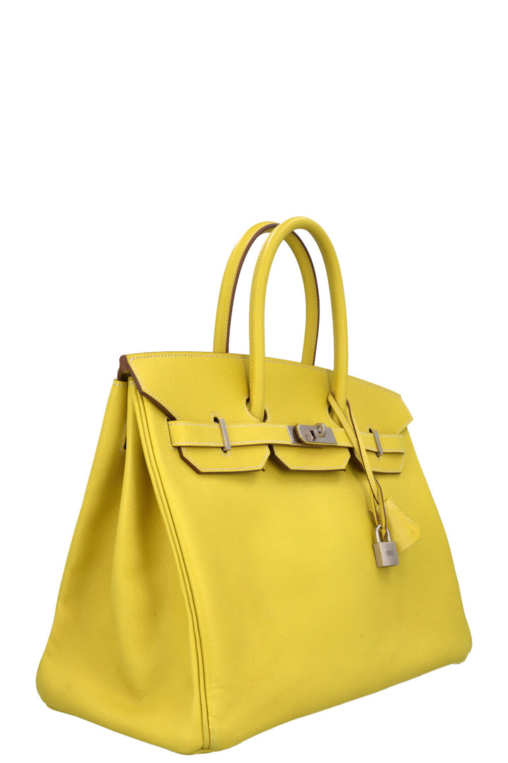 HERMÈS HSS Verso Birkin Retourne 35 Epsom Lime Kiwi