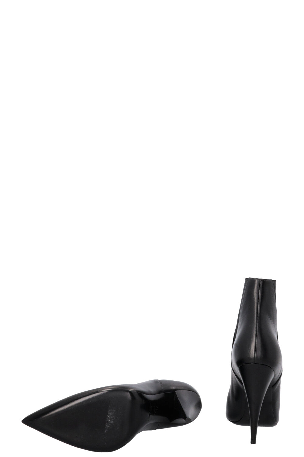 SAINT LAURENT Kiki Ankle Boots Leather Black