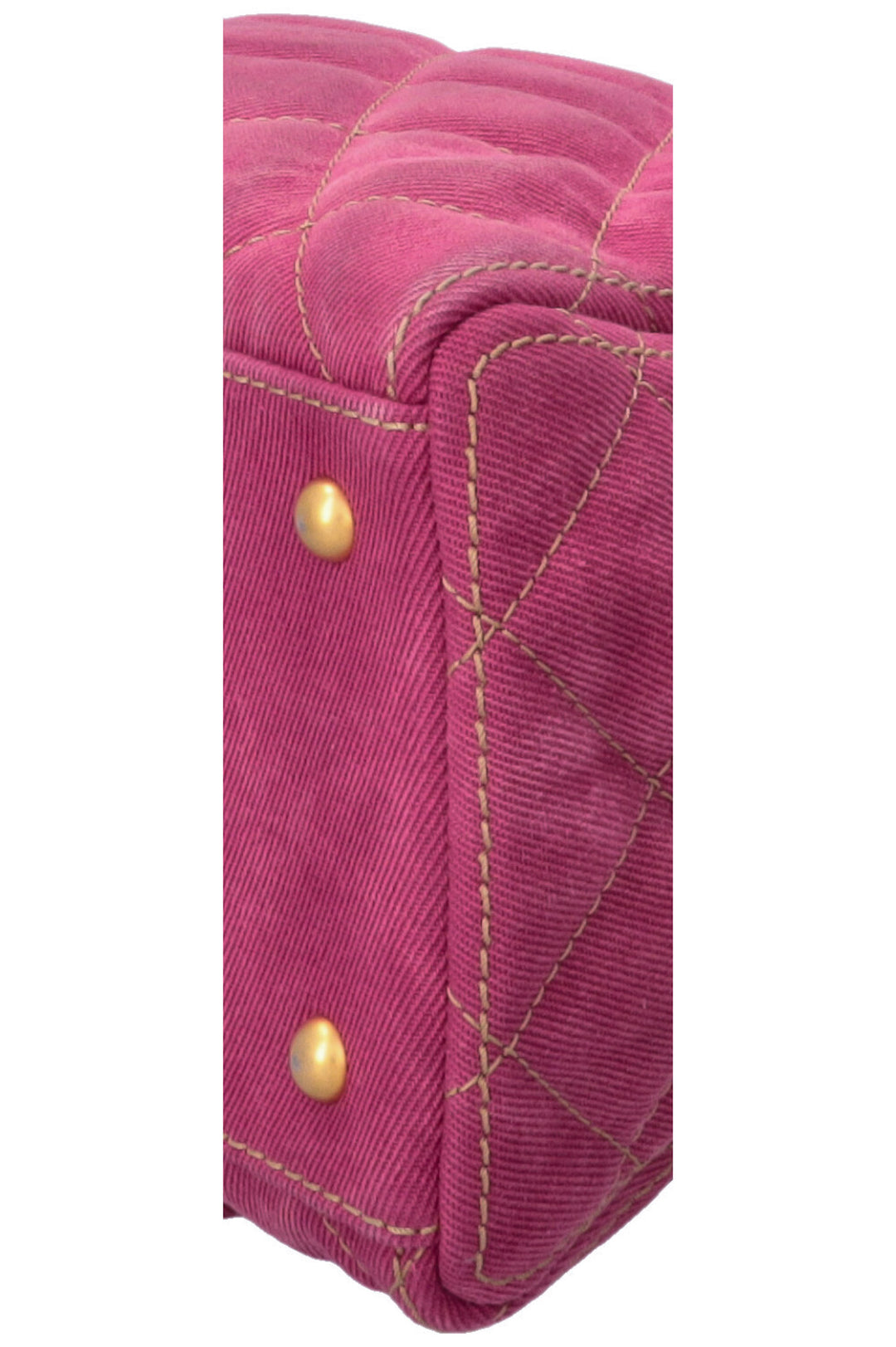 Sac Bowling CHANEL en jean rose
