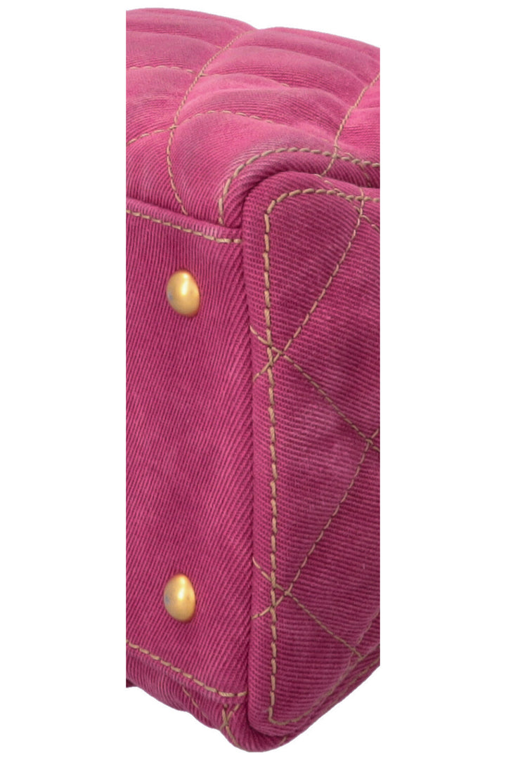 Sac Bowling CHANEL en jean rose