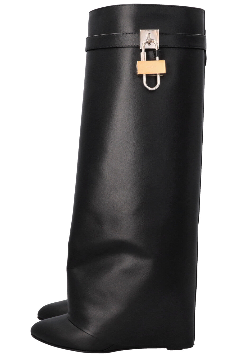 GIVENCHY Shark Knee High Boots Black