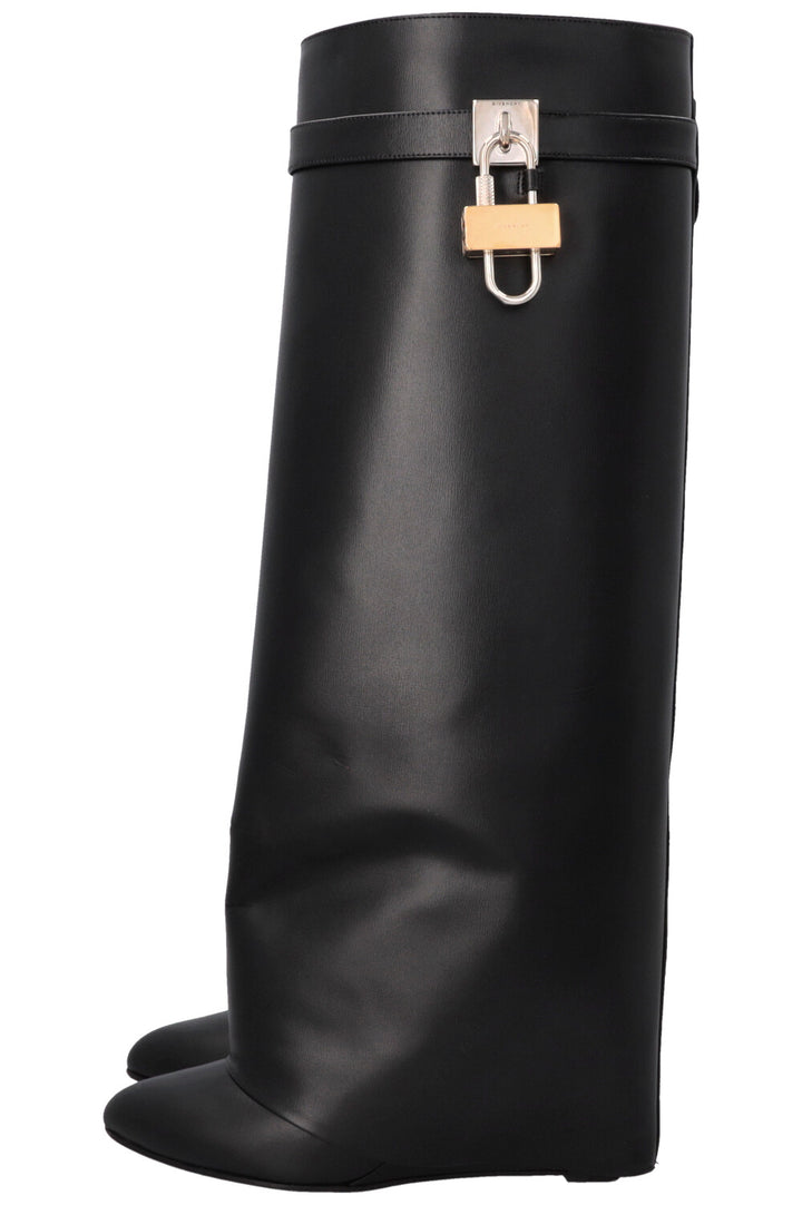 GIVENCHY Shark Knee High Boots Black