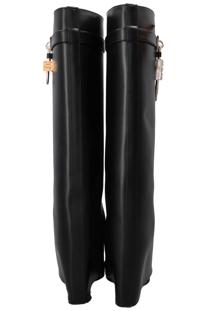 GIVENCHY Shark Knee High Boots Black