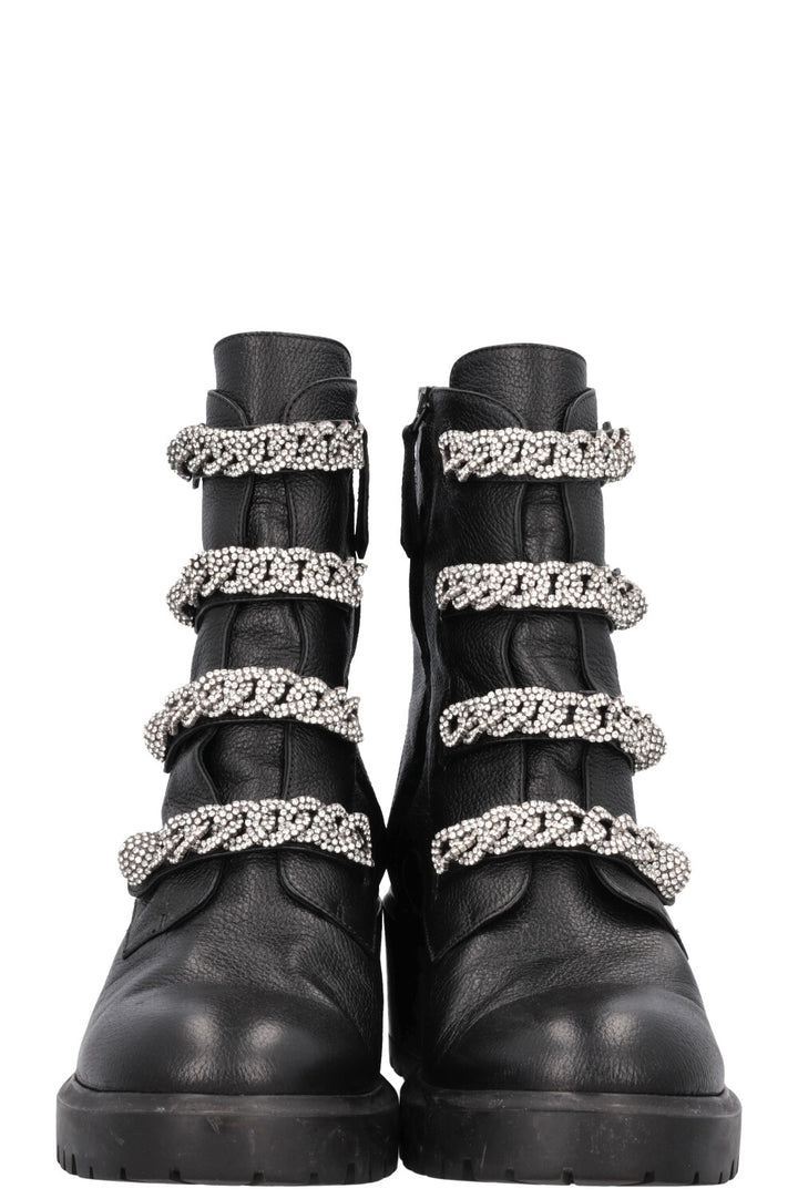 AQUAZZURA Booty Crystals Black