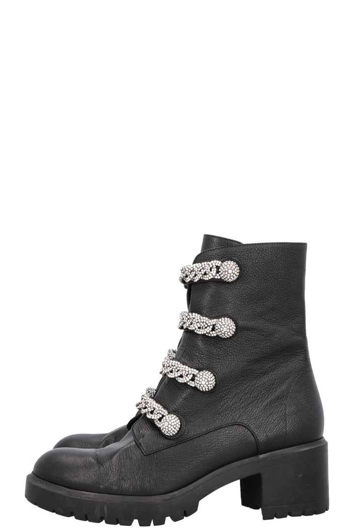 AQUAZZURA Booty Crystals Black