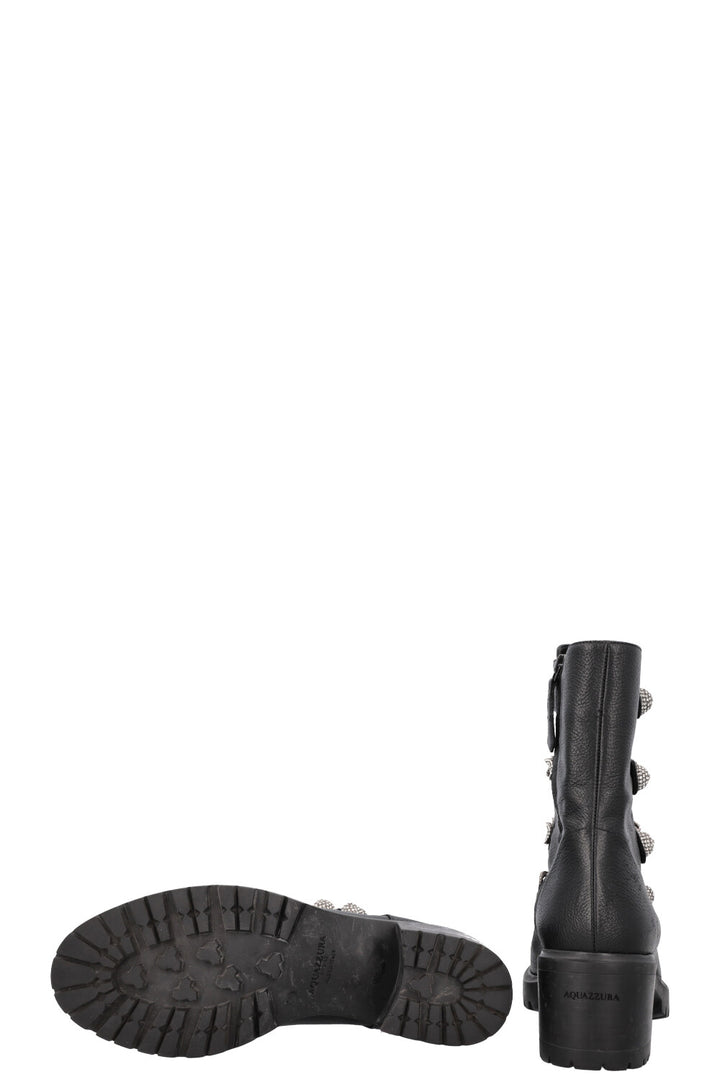 AQUAZZURA Booty Crystals Black