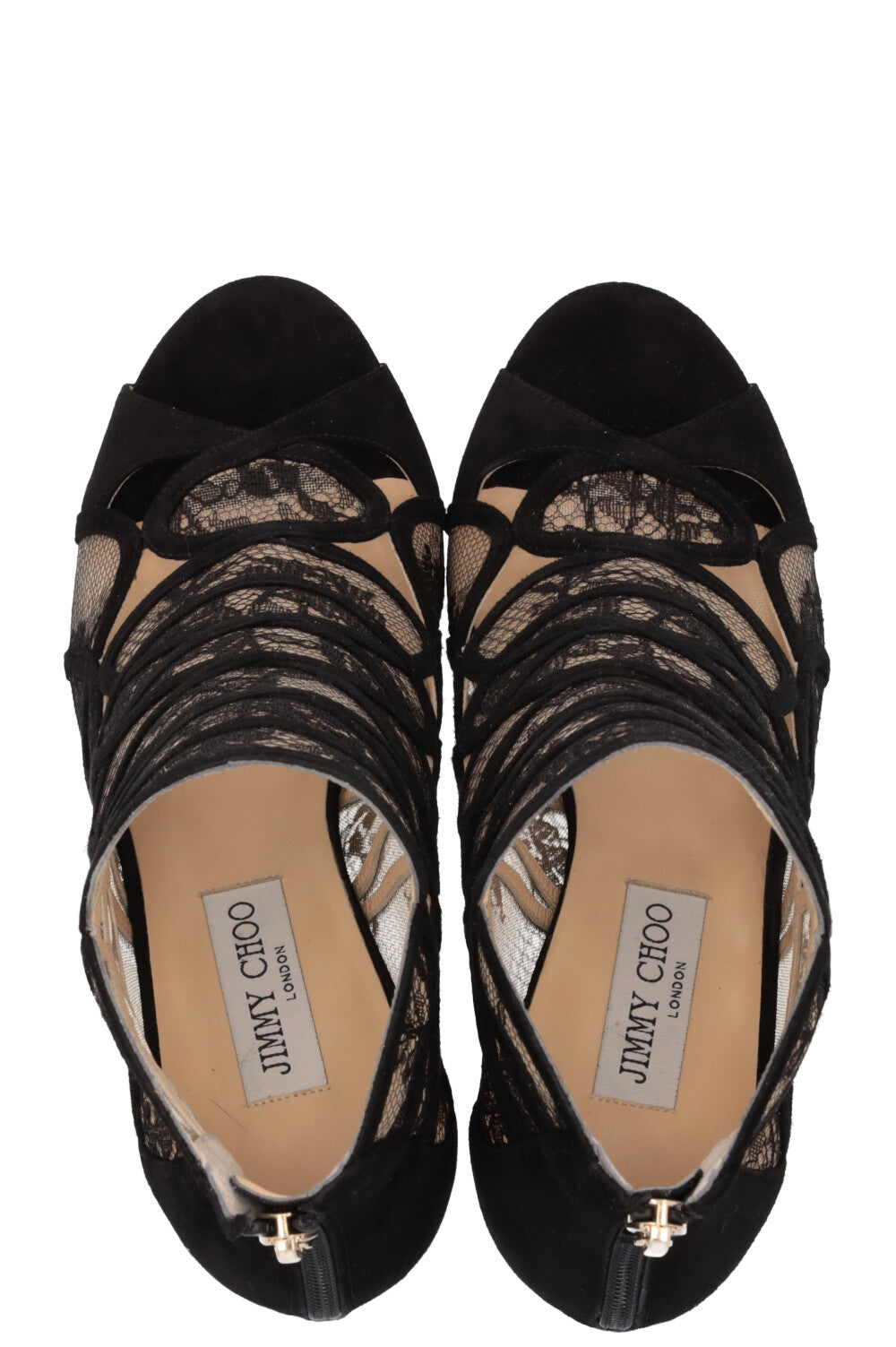 JIMMY CHOO Heels Lace Suede Black